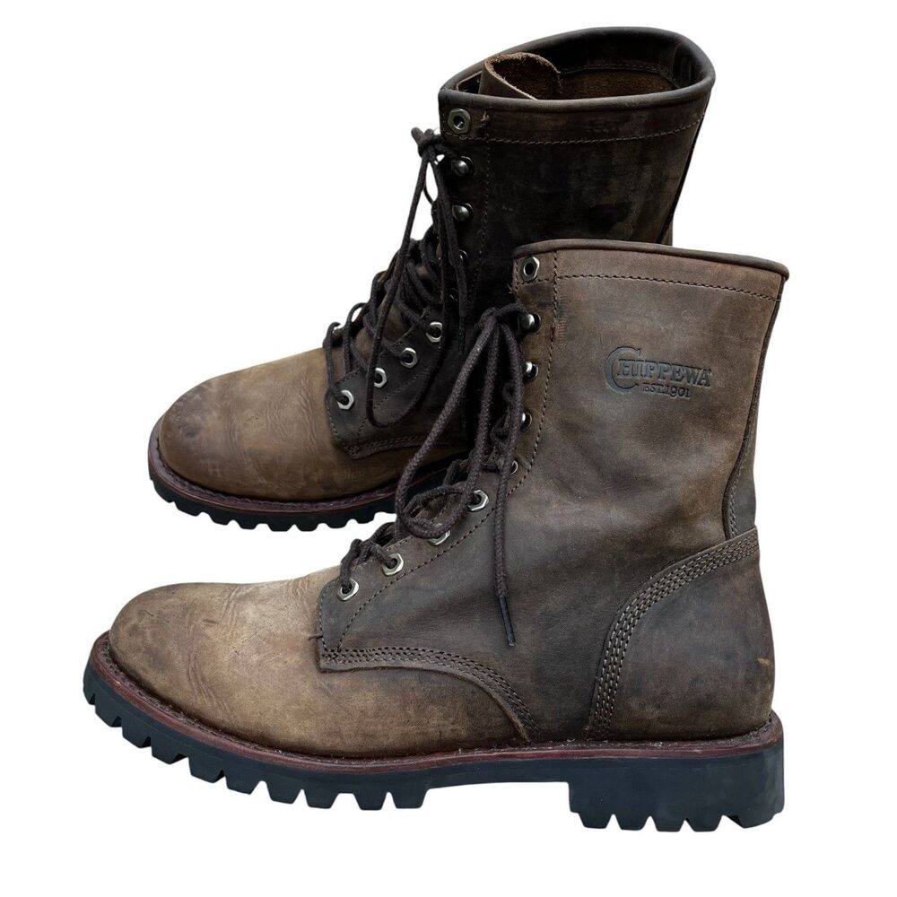 Chippewa Classic 2.0 Men's 8" Leather Soft Toe Lace Up Work Boots Size 13 D